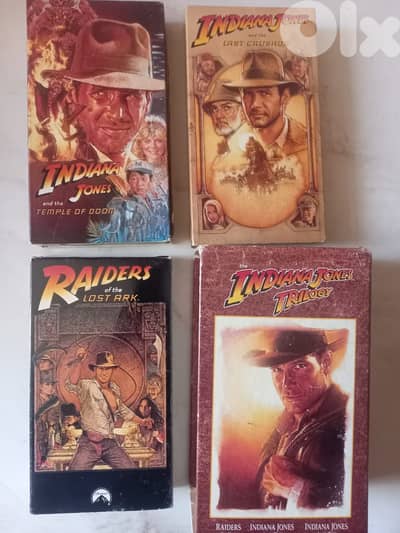 Indiana Jones Trilogy Collectors Edition Set VHS 1989 Harrison Ford