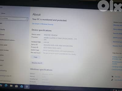 hp laptop black in perfect condition