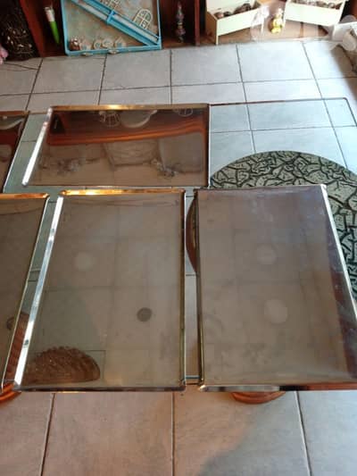 5 صواني تقديم ستانلس ستيل ماركة Wilmax