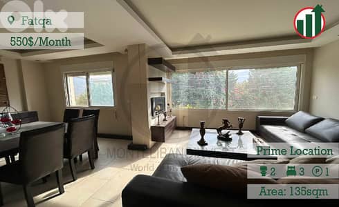 Furnished Apartment for Rent in Fatqa !!!