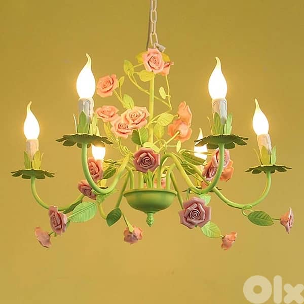 Candle flower pink Chandeliers 3