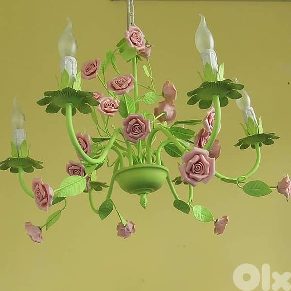 Candle flower pink Chandeliers 4