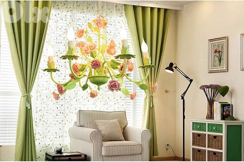 Candle flower pink Chandeliers 6