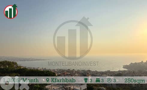 Fully Furnished Apartment for Rent in Kfarhbab !!