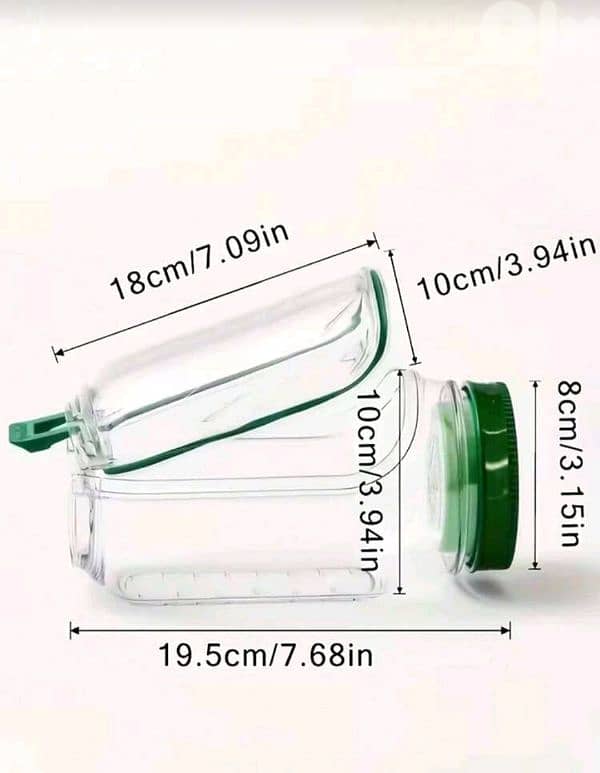 New Reusable Plastic Salade Container With Dressing Cup On Top 7