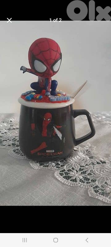 Spiderman 3d lid mug