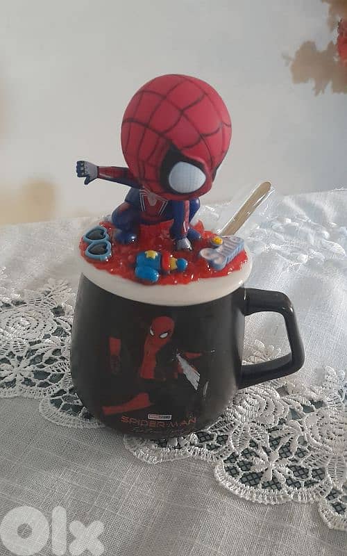 Spiderman 3d lid mug 1