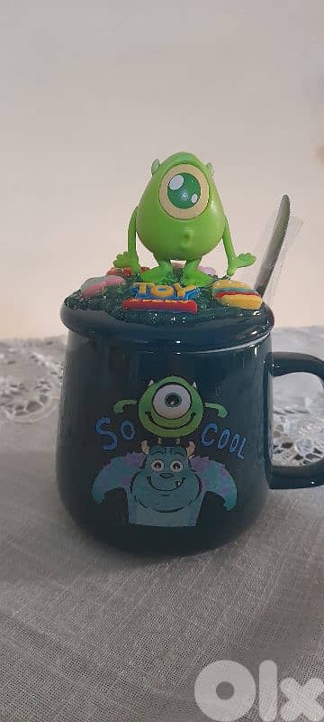 Mike wazowski 3d lid mug
