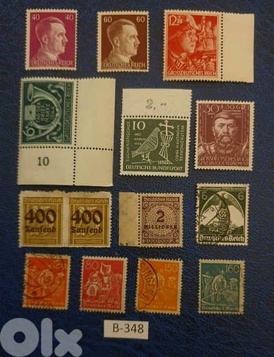 Germany Reich Nazi 14 stamps Lot # B-348