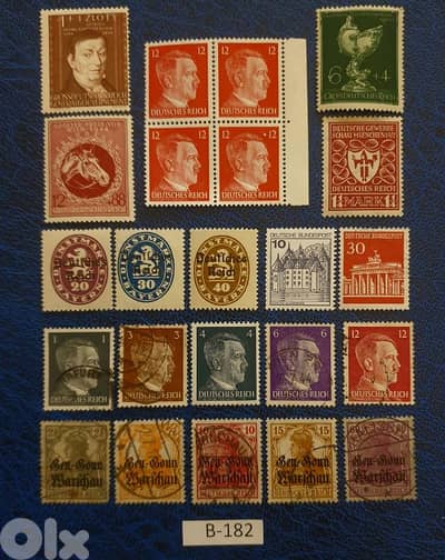 Germany Reich Nazi 23 stamps Lot # B-182