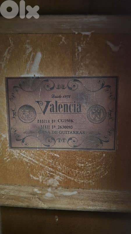 Valencia CG150K 1972 Classical Guitar 4