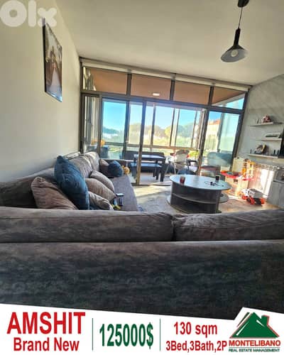 130 sqm Apartment For Sale in Amshit عمشيت