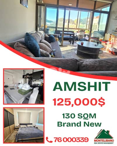 130 sqm Apartment For Sale in Amshit عمشيت