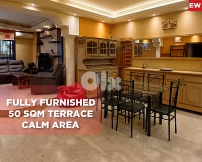 FULLY FURNISHED , 50 SQM TERRACE , JEITA/جعيتا REF#EW133870