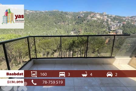 Baabdat 160m2 | Brand New | Mountain View | Quiet Street | TCH