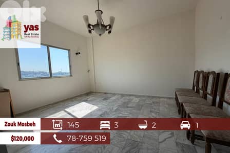 Zouk Mosbeh 145m2 | Well Maintained | Mountain View | ELO/EL
