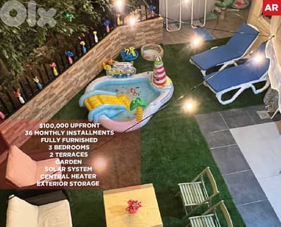 solar panels, terrace, garden, 2 parking, Blaybel/ بليبل REF#AR133868