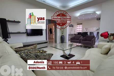 Adonis 195m2 | Rooftop Terrace | Furnished | Decorated | Rent | MCH