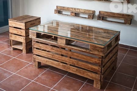 Table desk and drawers for retail shop hand made wood