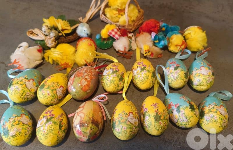 easter eggs vintage style 1