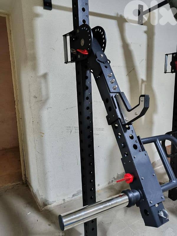 Squat Rack, Jammer Arms, Pull-up Bar, Jcups, belt squat hook 3
