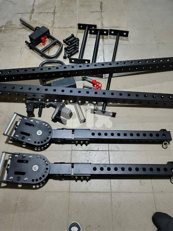 Squat Rack, Jammer Arms, Pull-up Bar, Jcups, belt squat hook 4