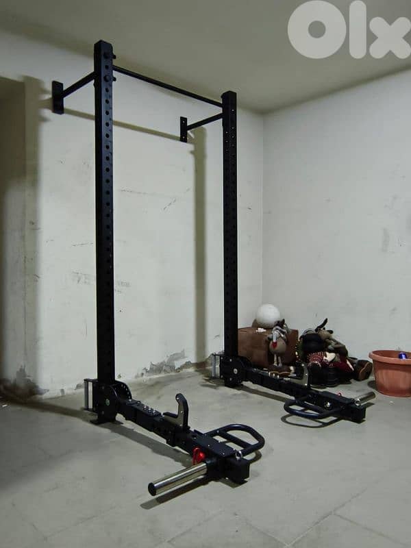Squat Rack, Jammer Arms, Pull-up Bar, Jcups, belt squat hook 5