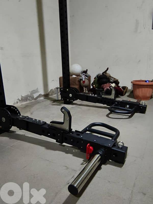 Squat Rack, Jammer Arms, Pull-up Bar, Jcups, belt squat hook 6