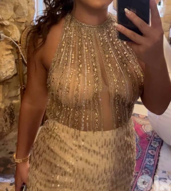 Gold Long Dress 2