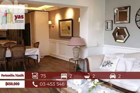 Kaslik/Portemilio 75m2 | Luxury Resort | Furnished | 20m2 Garden | JM