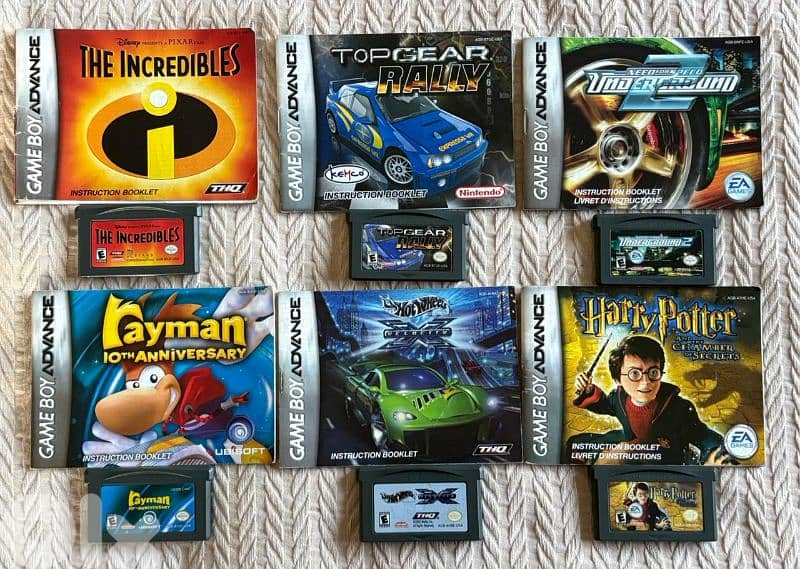 gameboy gba Nintendo cartridges 12