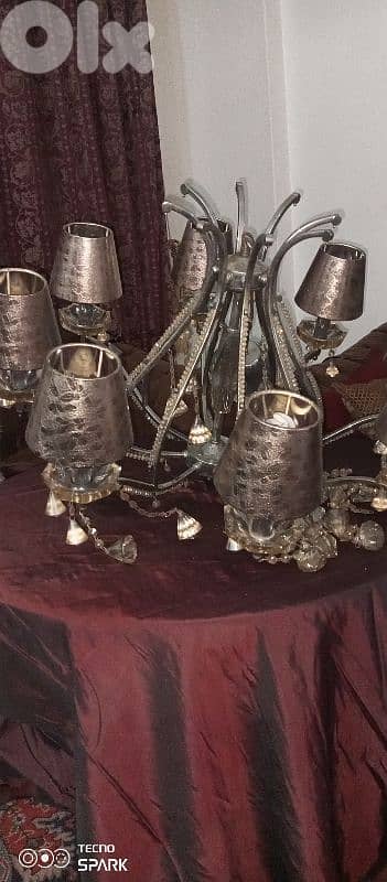 champagne_gold chandelier in good condition