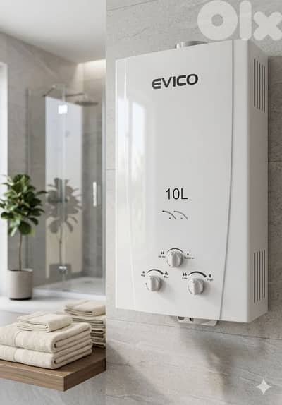 gas instant gas water heater 10L EVICO (chauffe eau) سخان غاز