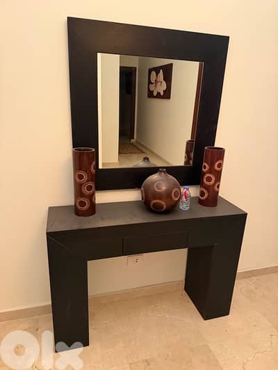 commode + Mirror + 3 accessories