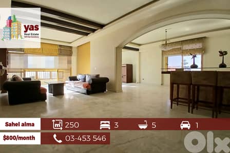 Sahel Alma 250m2 |Rent | Classy Area | Renovated Flat | IV/EH