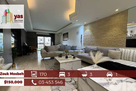 Zouk Mosbeh 170m2 | Decorated Flat | Calm Street | Luxury | EL/MA