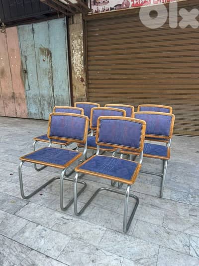 original vintage 8 cecsa chairs by marcel breuer 1970's