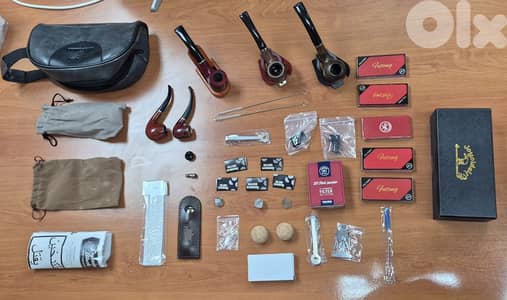 Complete Premium Pipe Smoking Collector's Set