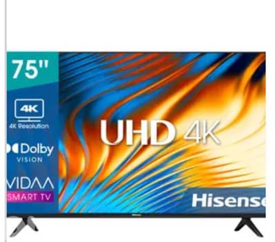 hisense 75” barley used like new