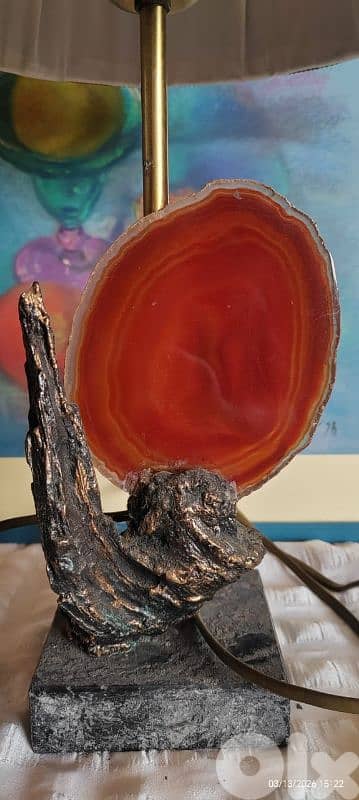 vintage 1970s table lamp, 2