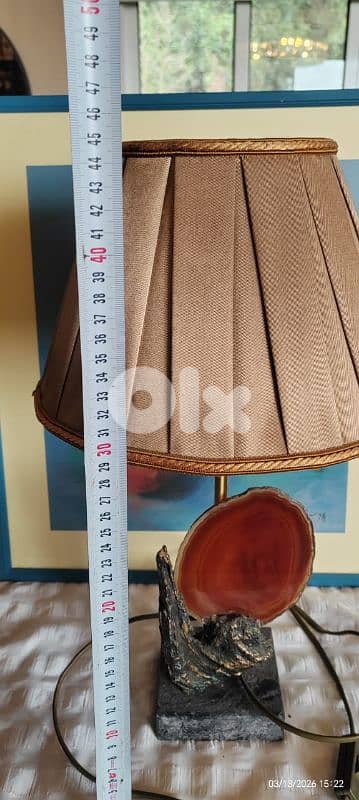 vintage 1970s table lamp, 3