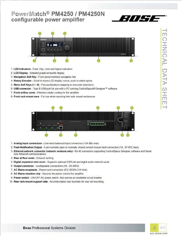 BOSE Professional PM4250 5