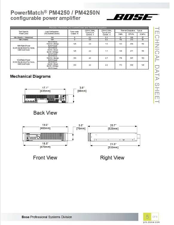 BOSE Professional PM4250 6