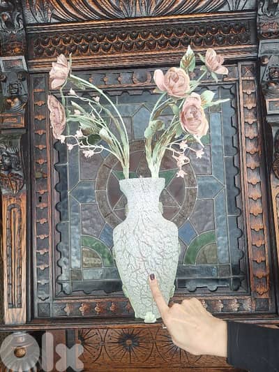 ابليك على شكل مزهرية رائع جدا ايطالي فيرفورجي