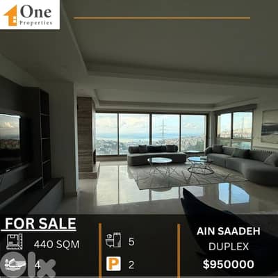 DUPLEX APARTMENT FOR SALE IN AIN SAADEH