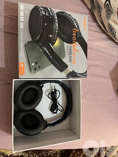 MOXOM HEADPHONES WIRELESS (+wire available) MX-WL16 BASS