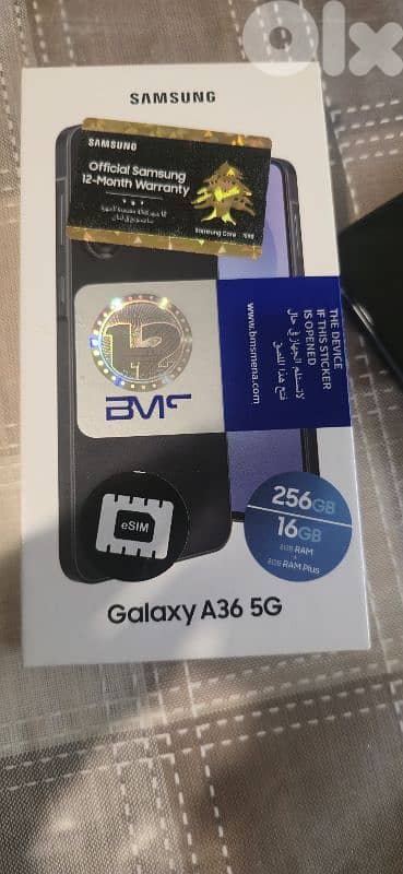 Samsung a36  like new 256gb storage 16 gb ram 1