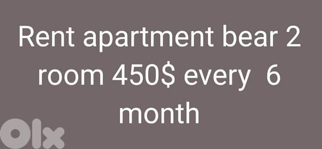 Rent apartment bear 2 room