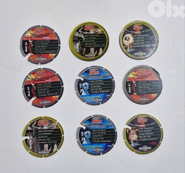 Digimon Master Pogs - 1990 1