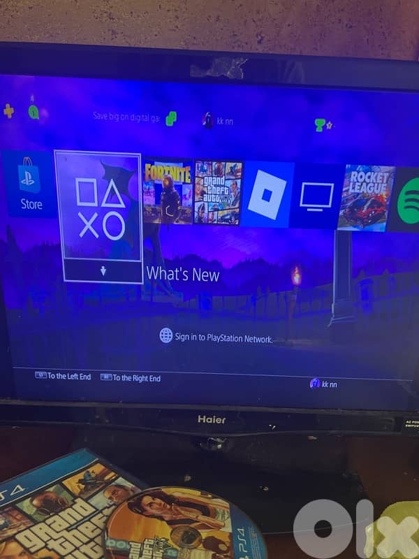 ps4 with cd gta5 and keyboard 3